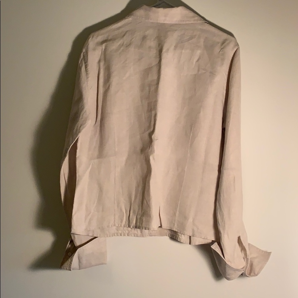 Neutral Linen Button Down - Picture 8 of 8